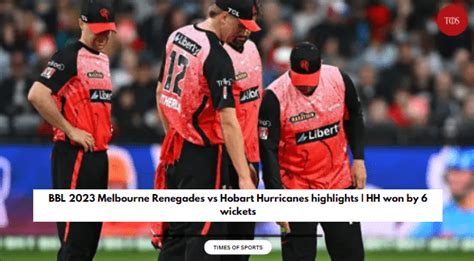 BBL 2023 Melbourne Renegades vs Hobart Hurricanes highlights | HH won ...