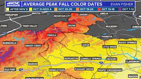 When to expect peak fall color in the North Carolina mountains | wcnc.com