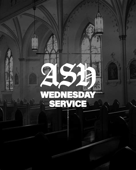 Ash Wednesday Service - Sunday Social