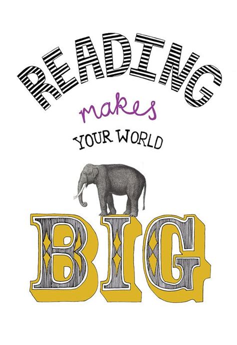 reading makes your world big by goldlion on Etsy, $20.00 | Reading ...