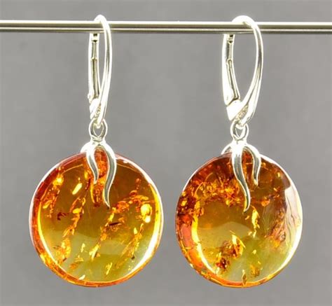 Precious Baltic Amber Earrings.