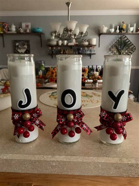 Pin by Alissa King on Candles crafts | Christmas candle crafts, Christmas crafts for gifts ...