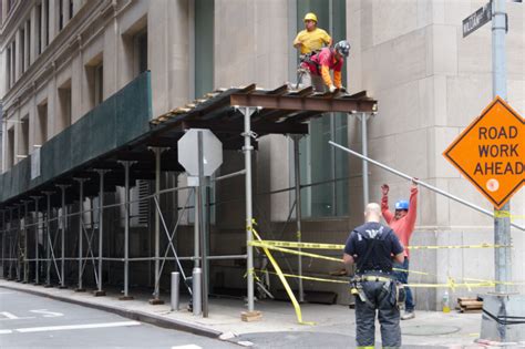 Two Hurt in Collapse of 'Unsecured' Sidewalk Shed in Financial District ...