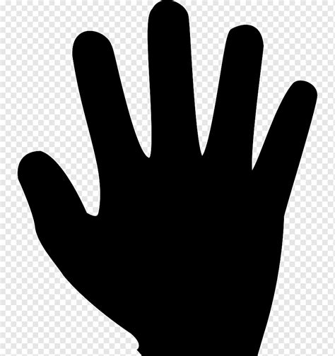 Finger Computer Icons Encapsulated PostScript, five fingers, cdr, hand, silhouette png | PNGWing