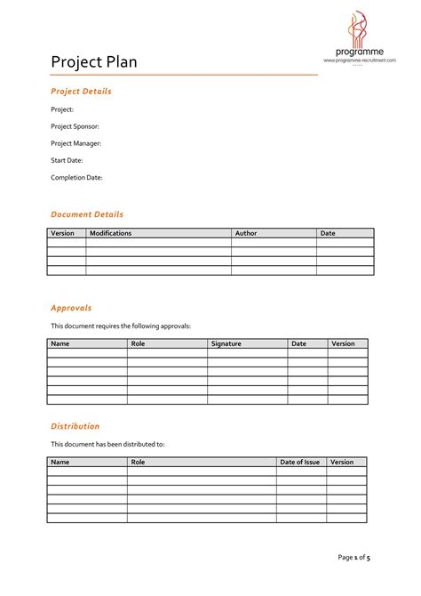 48 Professional Project Plan Templates [Excel, Word, PDF] ᐅ TemplateLab