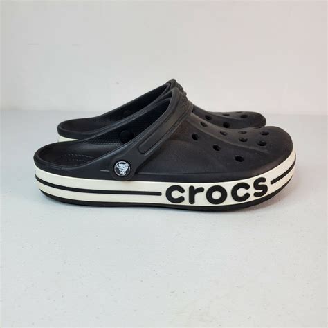 Crocs Unisex Iconic Bayaband Comfort Clogs Black Wome… - Gem