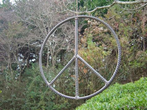 Metal Outdoor Peace Sign 12 by PopsWeld on Etsy