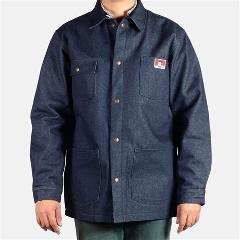 Original Snap Front Jacket - Indigo Denim - Ben Davis Clothing | Snap ...