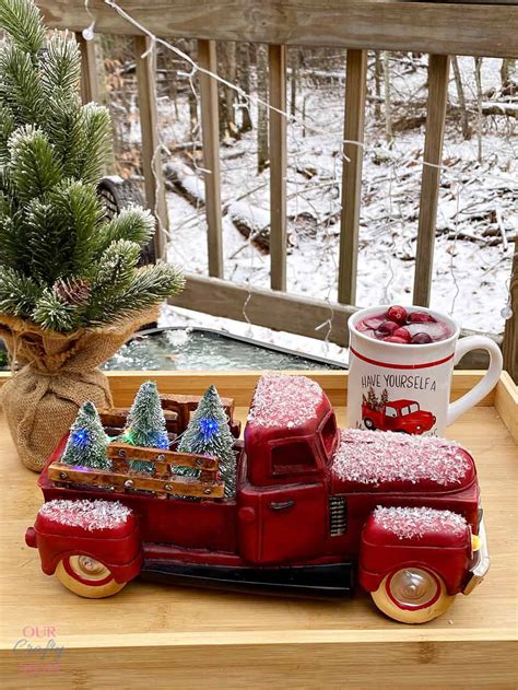 Country Christmas Outdoor Decorations (Porches Home Tour) - Our Crafty Mom