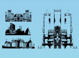 Cityscapes Vector Free Vector Download | FreeImages