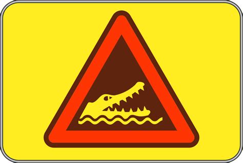 File:Crocodile warning sign 01.svg - Wikipedia