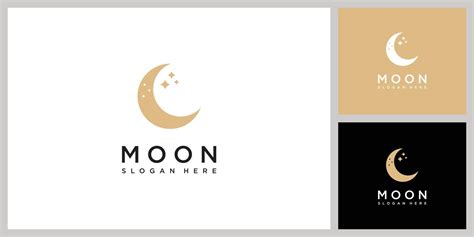 moon logo vector design template 20900717 Vector Art at Vecteezy