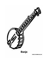 Banjo Coloring Pages sketch template