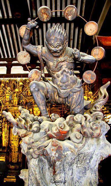 God Of Lightning, Japanese Buddhism, Japanese Mythology, Tibetan Art ...