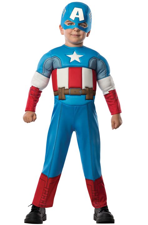 Deluxe Captain America Toddler Costume - PureCostumes.com