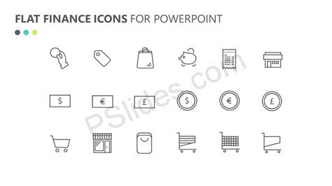 Flat Finance Icons for PowerPoint | Finance icons, Business powerpoint templates, Powerpoint