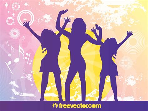 Party Silhouettes Vector Art & Graphics | freevector.com