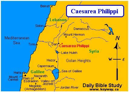 Caesarea Philippi stands at the foot of Mt. Hermon in northern Israel ...