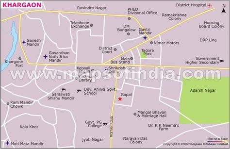 Khargone Location Map, Where is Khargone