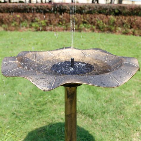 Solar Bird bath Fountain Water Floating Fountain Pump Kit - Walmart.com