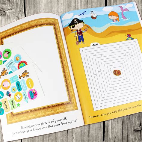 Personalised Activity Book with Stickers in 2021 | Personalized activity book, Book activities ...