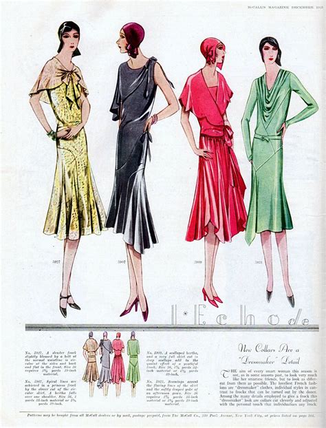 Vintage Art Deco Fashion from 1929