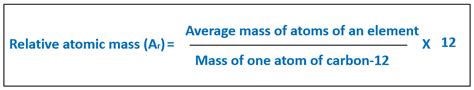 Definition of Relative Atomic Mass | Atomic Mass Unit | Formula and ...