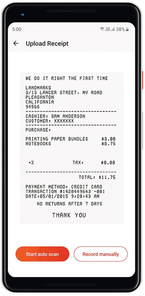 Receipt Scanning App - Scan Receipts Online | Zoho Expense