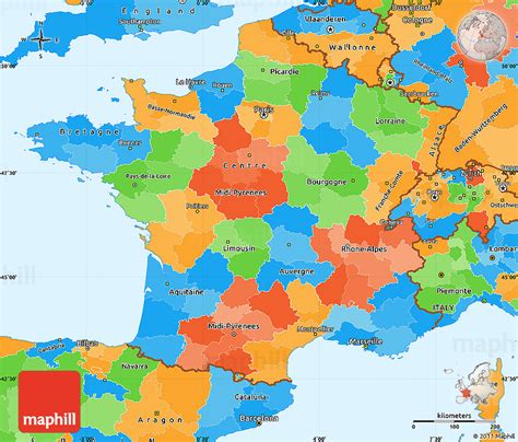 France In Political Map Of World - Bertha Roseanne