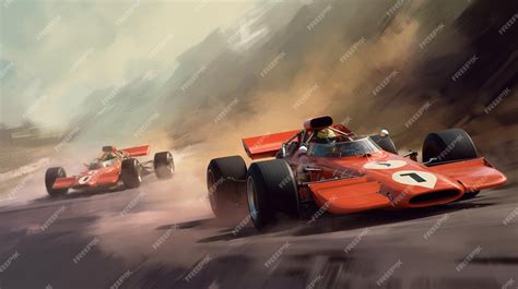 Premium AI Image | A painting of a race car with the number 34 on the ...