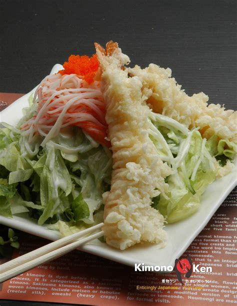 SEAFOOD SALAD : Ebi Tempura, kani with mixed lettuce :) | Ebi tempura, Seafood salad, Seafood