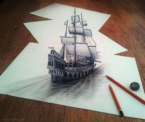 50 Beautiful 3D Drawings - Easy 3D Pencil drawings and Art works