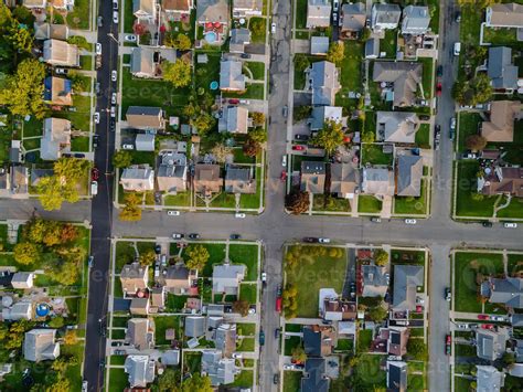 Aerial view of a small town 3461781 Stock Photo at Vecteezy