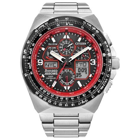 Eco-Drive Chronograph Watch Red Arrows Skyhawk A T, Date JY8126-51E