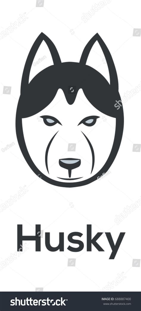 Husky Logo Vector Stock Vector (Royalty Free) 688887400 | Shutterstock