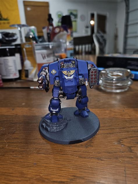 WIP my dreadnought from the space marines half.. what you all think : r ...