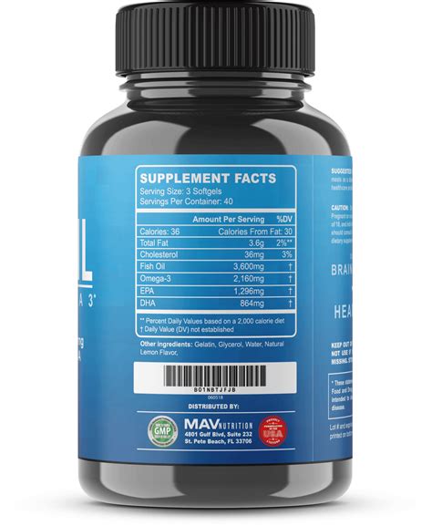 Omega 3 Fish Oil Supplements - Triple Strength Capsules – mavnutrition