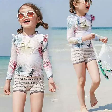 Sexy Bikini Kids Swimming Suit Junior Girls Swimsuit Baby Clothes Swimwear 2019 New Printing ...