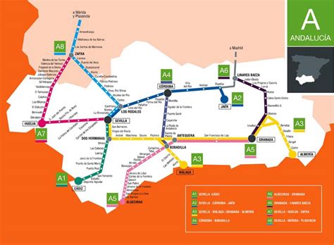 Mappa Renfe Spagna