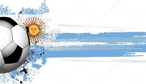 Argentinian flag and football Stock Vector Image by ©elaineitalia #7921748