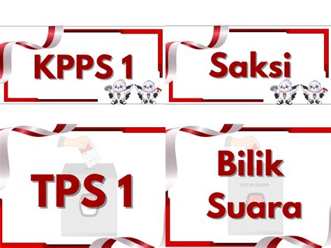 Link Contoh Tulisan di Meja TPS, Diprint Lengkap KPPS 1-7 dan Nomor TPS