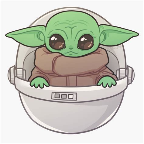 View 28 Wallpaper Cute Drawing Baby Yoda Cartoon - bestviwasuyl