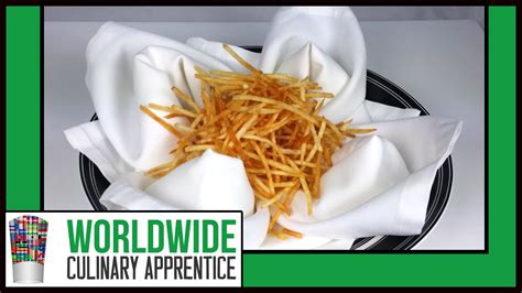 Potato Straws - Pommes Paille - Deep Fried - How to - Potato Recipe - Cooking Classes - YouTube