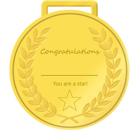 Gold Medal Printable Gold Medals You are A Star Free Printable | Gold medal, Medals, Gold