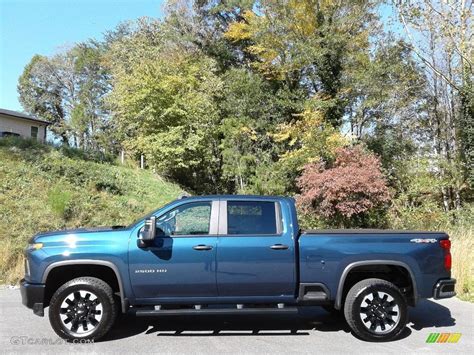 2020 Northsky Blue Metallic Chevrolet Silverado 2500HD Custom Crew Cab ...