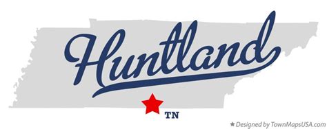 Map of Huntland, TN, Tennessee