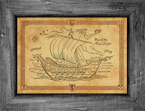 Narnia Voyage of the Dawn Treader Ship Art Print - Etsy