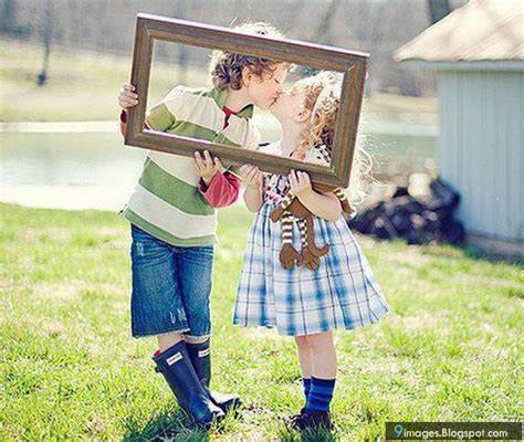 Kissing, little, couple, kids, cute, adorable