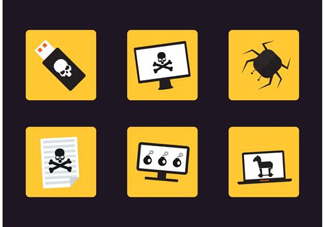 Cyber Attack Vector Icons - Download Free Vector Art, Stock Graphics & Images