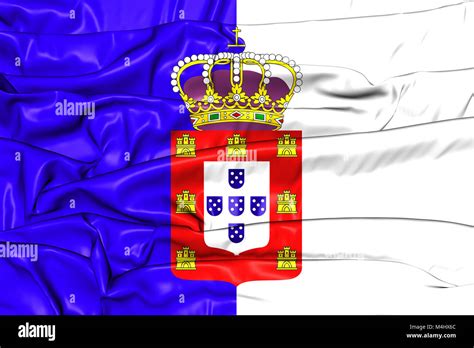 3D Flag of the Portugal (1830-1910). 3D Illustration Stock Photo - Alamy